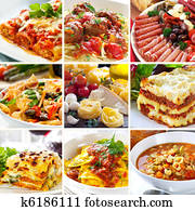 Italian Food Collage