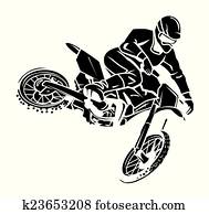 Moto cross rider Moto cross rider
