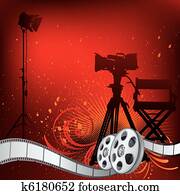 movie theme illustration movie theme illustration