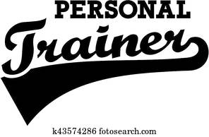 Personal trainer retro font Personal trainer retro font
