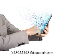 Surfing with tablet Surfing with tablet