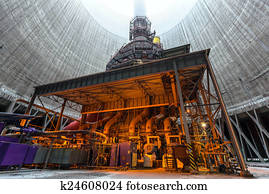 Thermal power plant interior