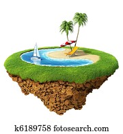 אישי, פנה, ב, קטן, planet., מושג, ל, travel,, holiday,, hotel,, spa,, פנה, design., קטנטן, אי, /, כוכב לכת, collection.