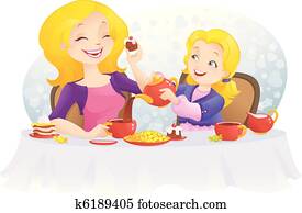 מפלגה של תה, ב, ה, יום האם