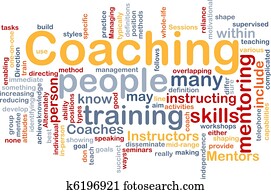 Coaching background concept Coaching background concept
