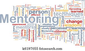 Mentoring background concept