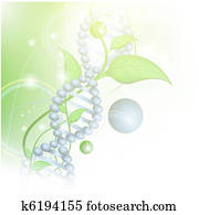 Organic Science theme with DNA Organic Science theme with DNA
