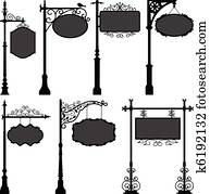 Signage Sign Pole Frame Street Signage Sign Pole Frame Street