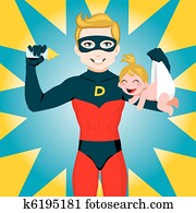 גיבור על, אבא