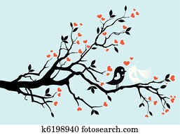 חתונה, birds,, וקטור