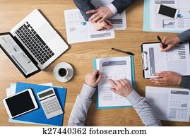 empresa / negocio, trabajo en equipo