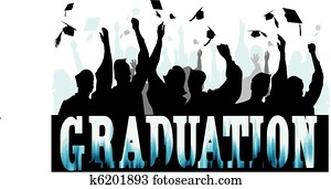 Graduation in silhouette Graduation in silhouette