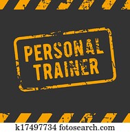 Personal trainer rubber stamp Personal trainer rubber stamp