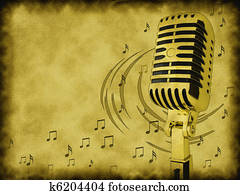Retro microphone Retro microphone