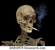 Skeleton with Cigarette Skeleton with Cigarette