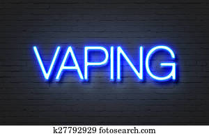 Vaping neon sign