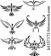 Birdd tribal tattoo Birdd tribal tattoo