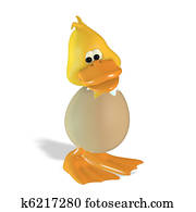 Cute 3D duck with egg Cute 3D duck with egg