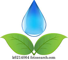 Drop Of Water With Sprout Drop Of Water With Sprout