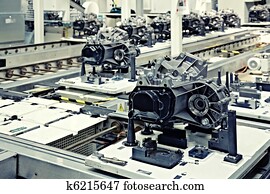 fabricando, partes, para, transmissão