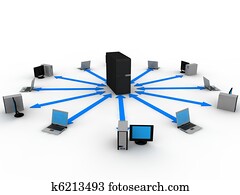 Server concept Server concept