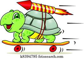 Turtle with rocket Turtle with rocket