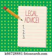 Word writing text Legal Advice. Business concept for Recommendations given by lawyer or law consultant expert. Word writing text Legal Advice. Business concept for Recommendations given by lawyer or law consultant expert.