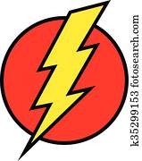 blitzschraube, vektor, symbol blitzschraube, vektor, symbol