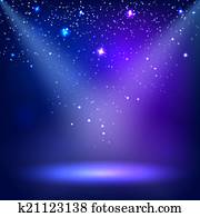 Blue a scenic with spotlight background. Vector illustrations Blue a scenic with spotlight background. Vector illustrations