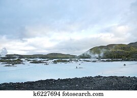 blue lagoon near reykjavik iceland