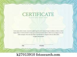 Certificate. Template diplomas, currency. Vector