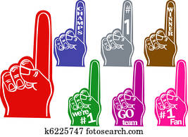 Foam fingers Foam fingers