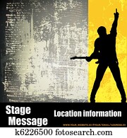 gitarre, gig, flyer gitarre, gig, flyer