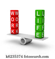 arbeit, und, leben, gleichgewicht