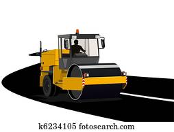 asphalting, של, דרכים