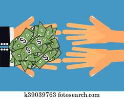 Give Money Cash Dollars -x