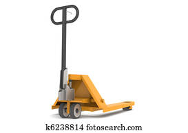 Hand Pallet Truck. Part of warehouse series.