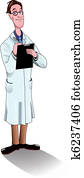 Scientist/doctor with glasses