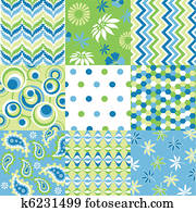 seamless patterns with fabric textu seamless patterns with fabric textu