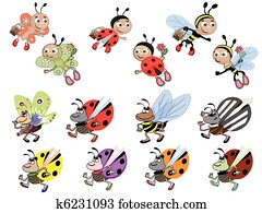 Set insects Set insects