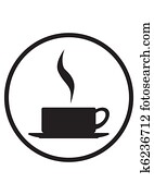 Steaming Coffee Cup Icon Steaming Coffee Cup Icon