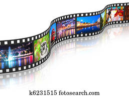 Streaming media concept Streaming media concept