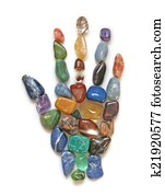 Symbolic Crystal Healing Hand