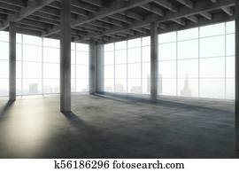 Contemporary concrete interior Contemporary concrete interior