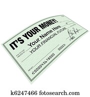 es, su, dinero, -, cheque, para, futuro financiero, planificación