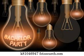 Handwriting text writing Bachelor Party. Concept meaning Party given for a man who is about to get married Stag night. Handwriting text writing Bachelor Party. Concept meaning Party given for a man who is about to get married Stag night.