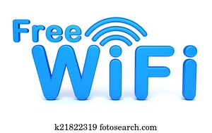 livre, WiFi, símbolo