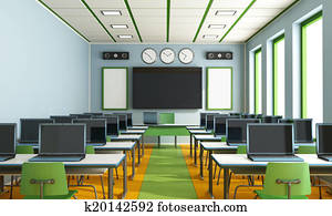 Multimedia classroom without student Multimedia classroom without student