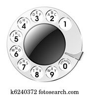 retro, disco telefone