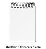 Writing pad with spiral binder
